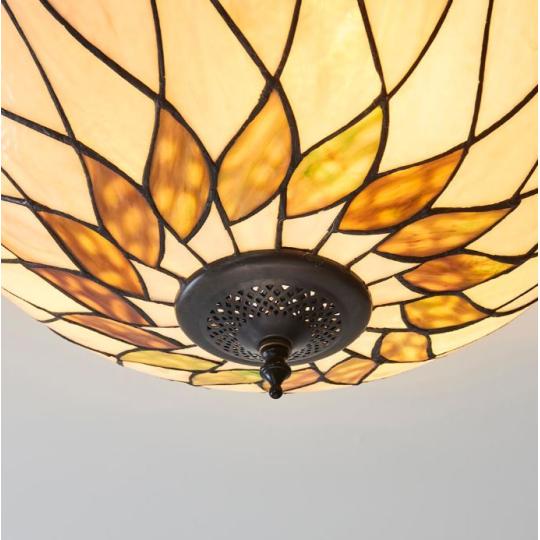 rozsa viragos elegans klasszikus kezmuves idotallo  premium meghitt harmonikus egyedi  handmade nosztalgikus stilusos tiffany mintas mennyezeti lampa olomuveg art nouveau retro bronz patinas hutchinson 3.jpg